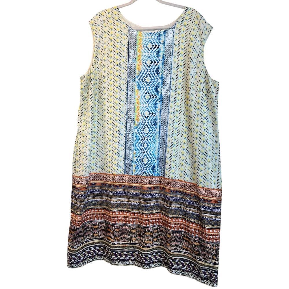 Cato Woman 22/24W sleeveless multi color Business casual/Resort wearLagen Look
